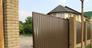 Купить откатные ворота из профнастила Шахты, цена от 1791 руб.